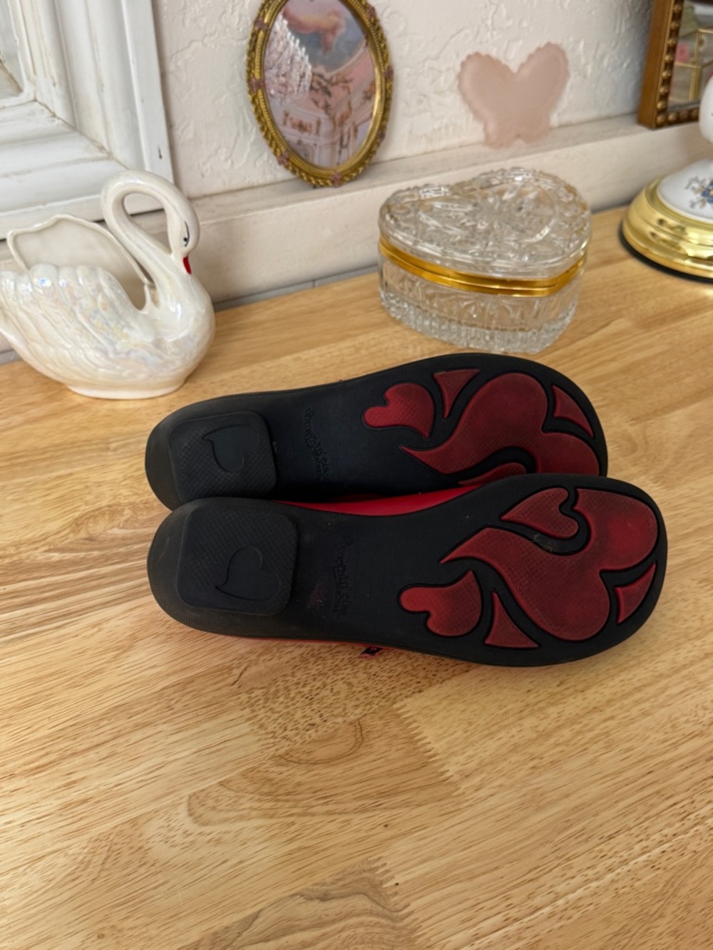 2000s Skechers Red Faux Leather Mary Jane Chunky Clogs Size 7 Whimsy Grunge - Picture 9 of 15